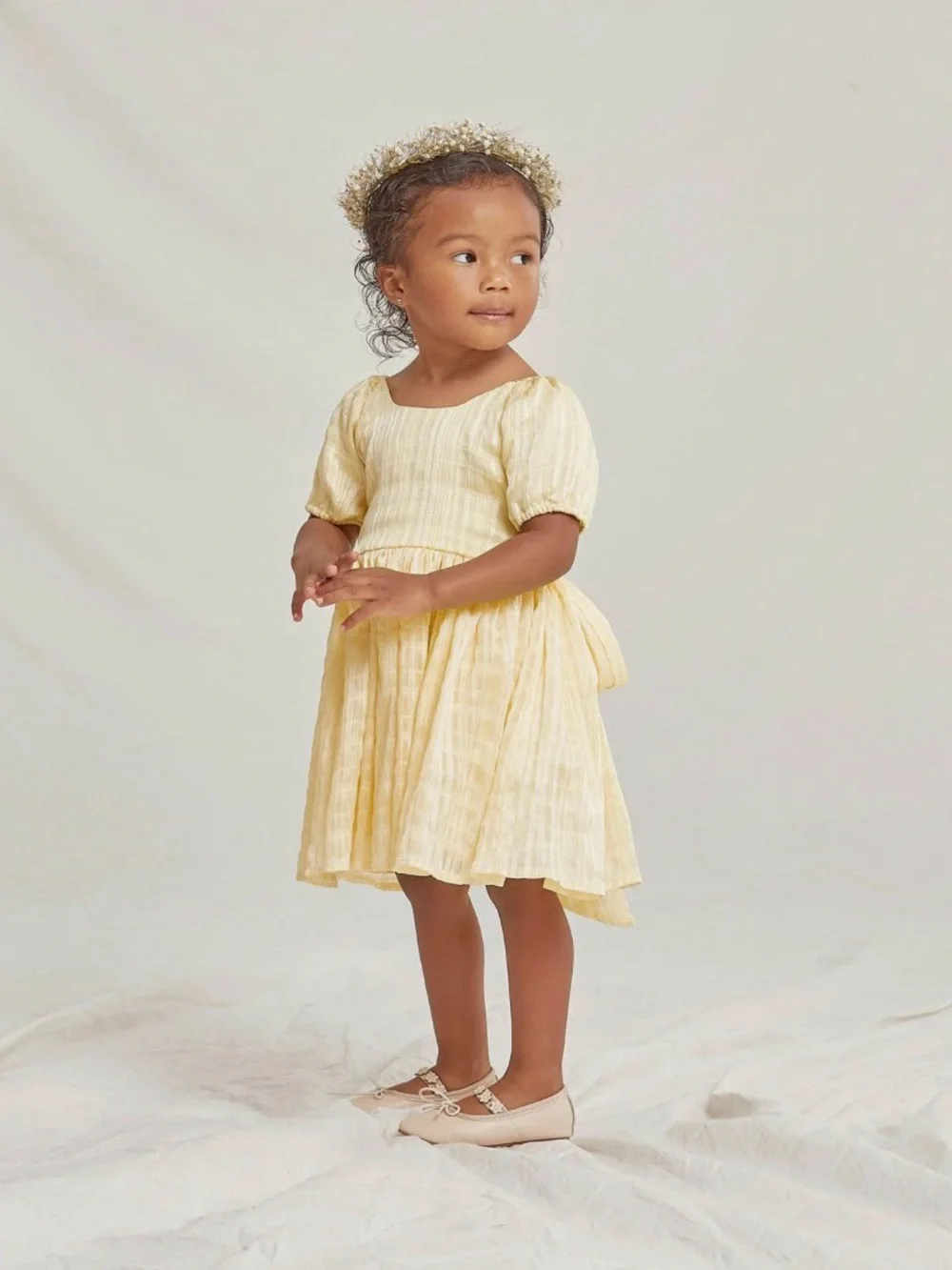Rylee + Crew / Noralee Flower Girl Josie Dress in Natural
